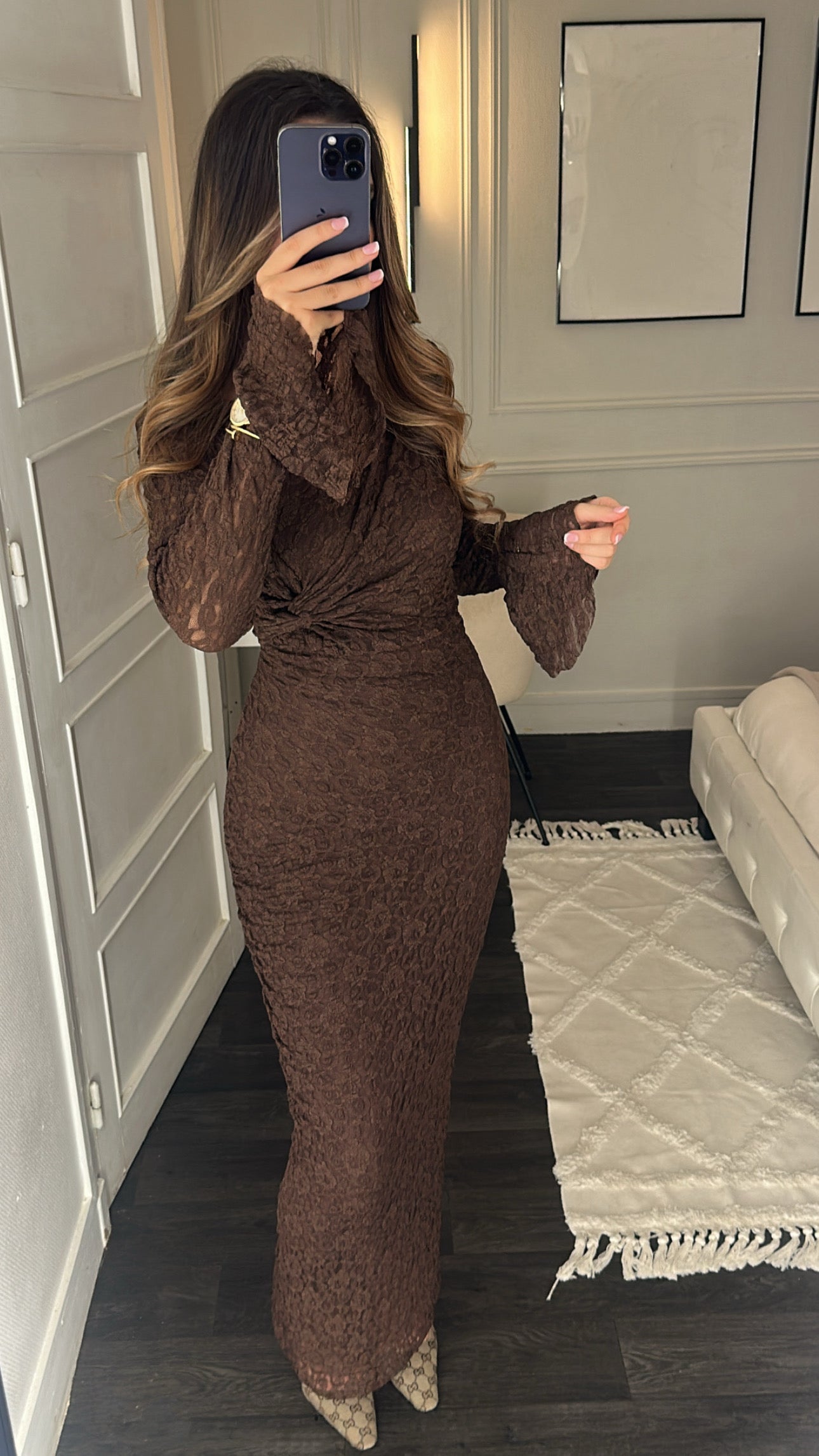 Robe Dentelle Choco