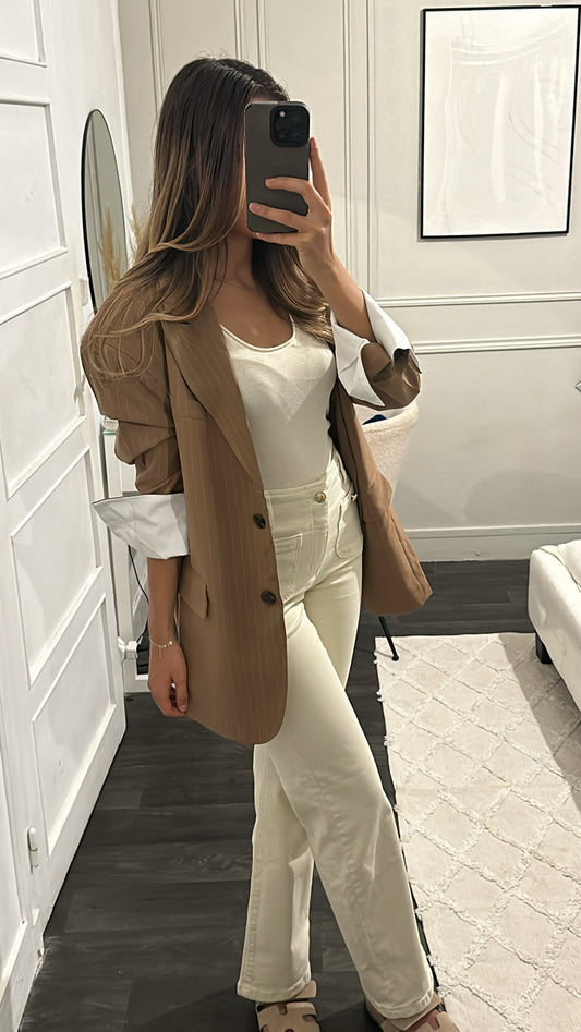 Blazer Oversize Chemise Camel